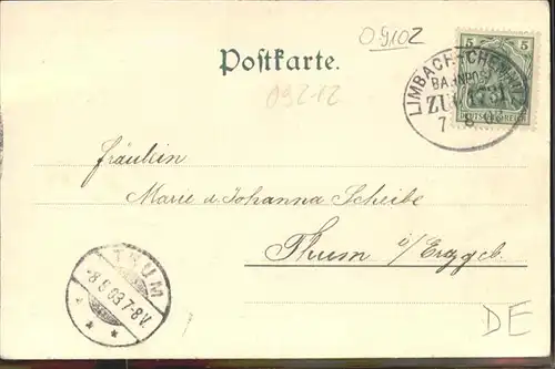 Limbach-Oberfrohna Anna Esche-Strasse Ludwigsplatz Poststrasse x