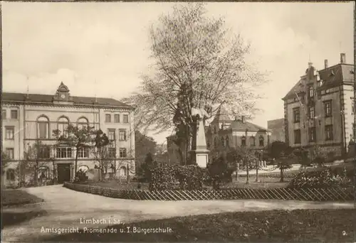 Limbach-Oberfrohna Amtsgericht Promenade I. Buergerschule  *