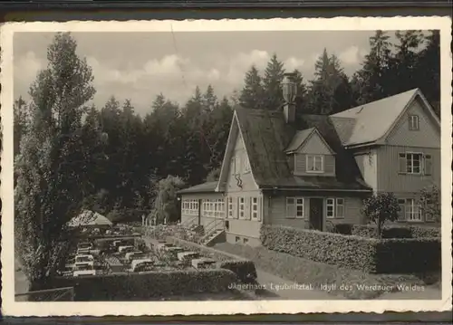 Werdau [Stempelabschlag] Jaegerhaus Leubnitztal Werdauer Wald x