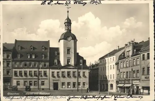 Glauchau Markt Rathaus  x
