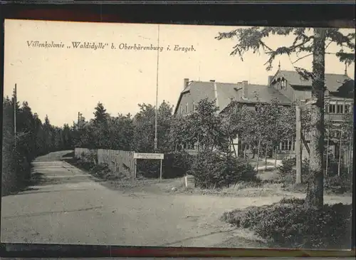 Oberbaerenburg Oberbaerenburg Erzgebirge Villenkolonie Waldidylle * /  /