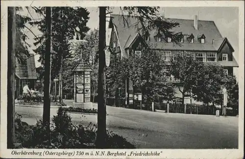Oberbaerenburg Oberbaerenburg Erzgebirge Hotel Friedrichshoehe x /  /
