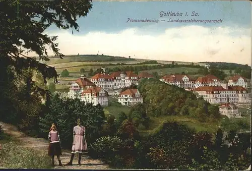 Bad Gottleuba-Berggiesshuebel Promenadenweg Landesversicherungsanstalt x