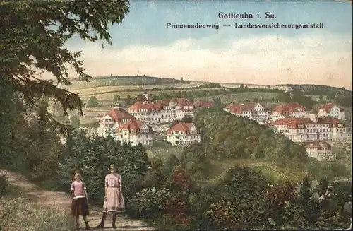 Bad Gottleuba-Berggiesshuebel Promenadenweg Landesversicherungsanstalt *