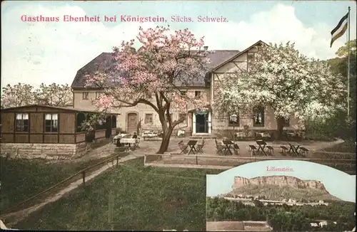 Koenigstein Saechsische Schweiz Gasthaus Ebenheit Saechsische Schweiz Lilienstein x