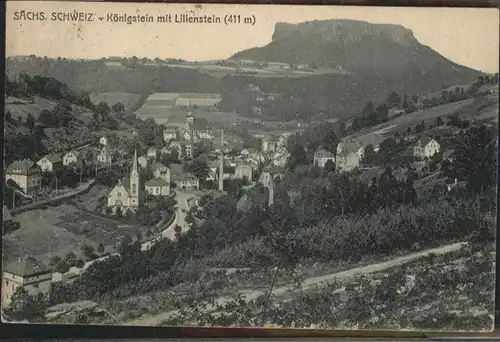 Koenigstein Saechsische Schweiz Lilienstein Saechsische Schweiz x