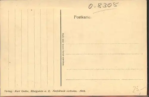 Koenigstein Saechsische Schweiz Elbe Flussdampfer *