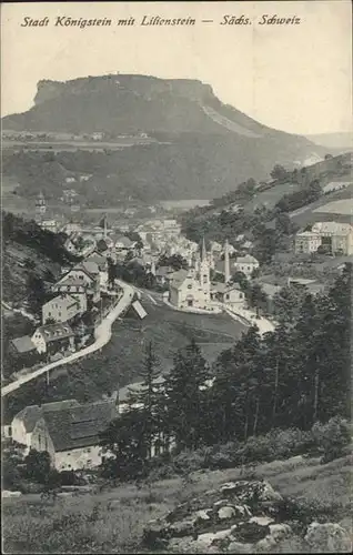 Koenigstein Saechsische Schweiz Lilienstein *