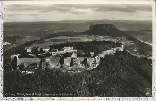 Koenigstein Saechsische Schweiz Lilienstein Festung x