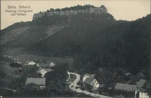 Koenigstein Saechsische Schweiz Festung Huetten *
