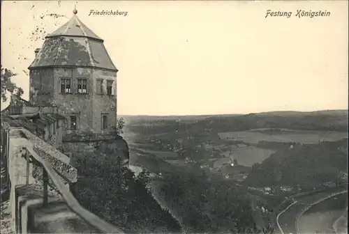 Koenigstein Saechsische Schweiz Festung Friedrichsburg x