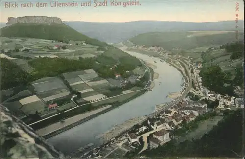 Koenigstein Saechsische Schweiz Lilienstein *