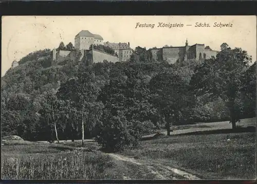 Koenigstein Saechsische Schweiz Festung Saechsische Schweiz x