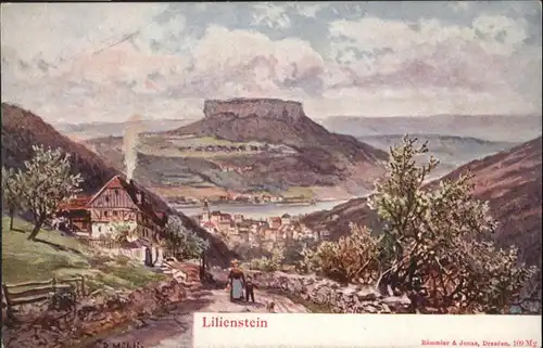 Koenigstein Saechsische Schweiz Lilienstein *