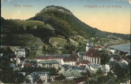 Koenigstein Saechsische Schweiz Festung Saechsische Schweiz x