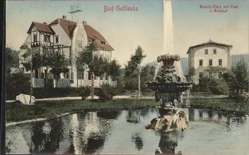 Bad Gottleuba-Berggiesshuebel Bad Gottleuba-Berggiesshuebel Nostitz-Platz Post Bahnhof x / Bad Gottleuba-Berggiesshuebel /Saechsische Schweiz-Osterzgebirge LKR