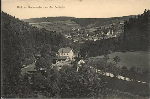 Bad Gottleuba-Berggiesshuebel Blick von Hartmannsbach *
