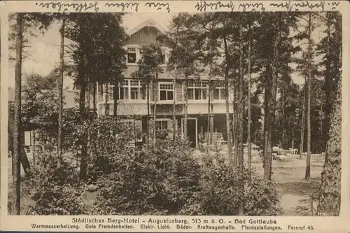 Bad Gottleuba-Berggiesshuebel Staedtisches Berg-Hotel Augustusberg x