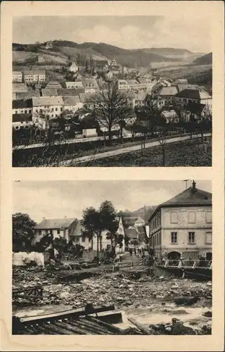 Bad Gottleuba-Berggiesshuebel Bruecke an Schule Mollesche Haus Unwetter 1927 *