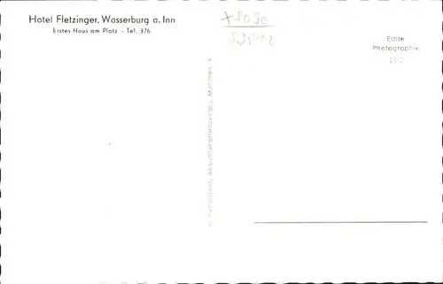 Wasserburg Inn Hotel Fletzinger Bruecke *