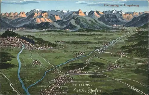 Freilassing Salzburghofen Panorama *