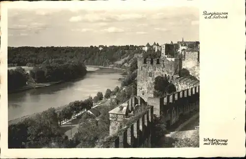 Burghausen Salzach Wehrgang Woehrsee