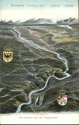 Burghausen Salzach Salzach Panoramakarte