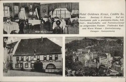 Colditz Hotel Goldenes Kreuz Schloss Colditz