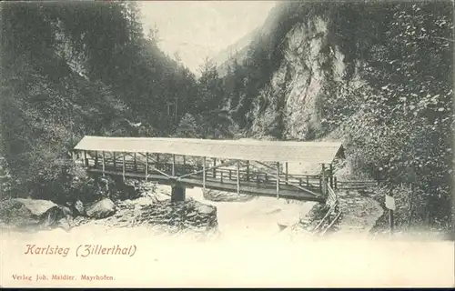 Mayrhofen Karlsteg Zillertal