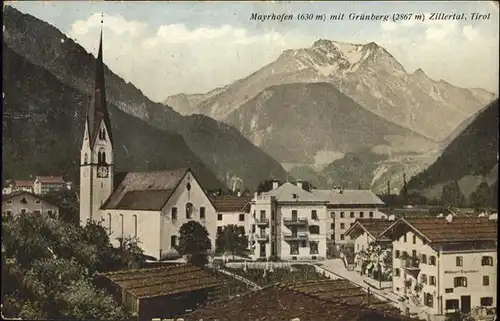 Mayrhofen Gruenberg Kirche 