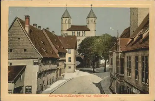 Bad Gandersheim Marktplatz Stiftskirche x