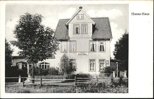 Hahnenklee-Bockswiese Fremdenheim Gaststaette Hansa Haus *