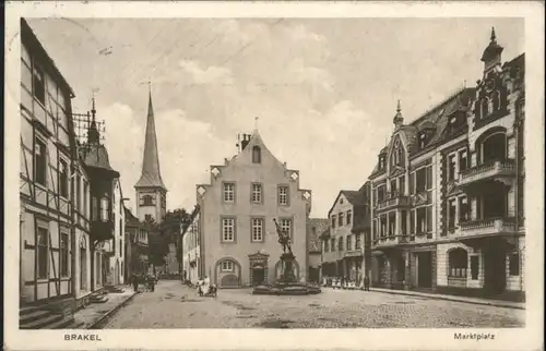 ws82536 Brakel Westfalen Brakel Marktplatz x Kategorie. Brakel Alte Ansichtskarten