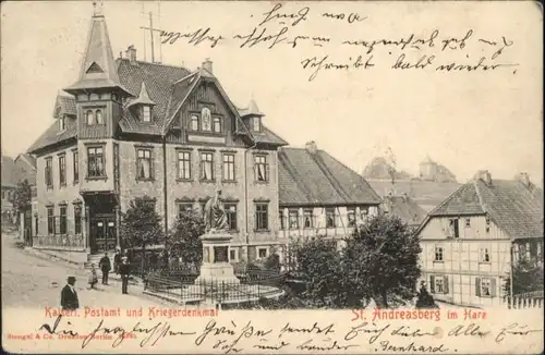 St Andreasberg Harz St Andreasberg Kaiserliches Postamt Kriegerdenkmal x / Sankt Andreasberg /Goslar LKR