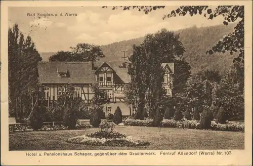 Bad Sooden-Allendorf Bad Sooden-Allendorf Werra Hotel Pension Schaper x / Bad Sooden-Allendorf /Werra-Meissner-Kreis LKR