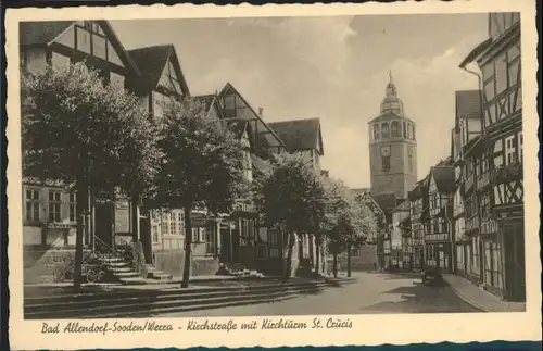 Bad Sooden-Allendorf Werra Kirchstrasse Kirchturm St. Crucis *