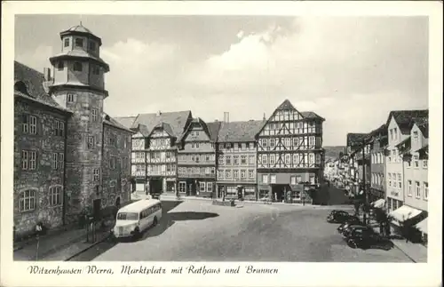 Witzenhausen Werra Marktplatz Rathaus Brunnen *