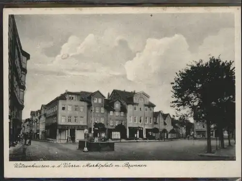 Witzenhausen Werra Marktplatz Brunnen *