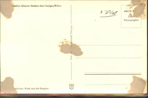 Saulgau Wuerttemberg Kloster Siessen *