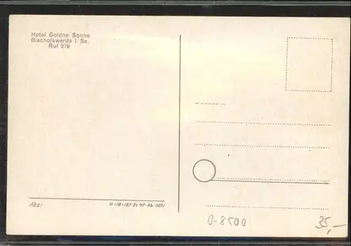 Bischofswerda Bischofswerda Hotel Goldne Sonne * / Bischofswerda /Bautzen LKR