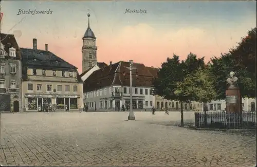 Bischofswerda Marktplatz Kirche  x