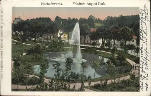 Bischofswerda Friedrich August Park Teich Frontaine x