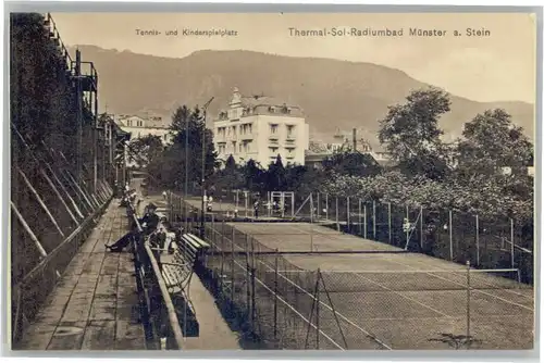 Bad Muenster Stein Ebernburg Bad Muenster Tennisplatz Kinderspielplatz * / Bad Muenster am Stein-Ebernburg /Bad Kreuznach LKR