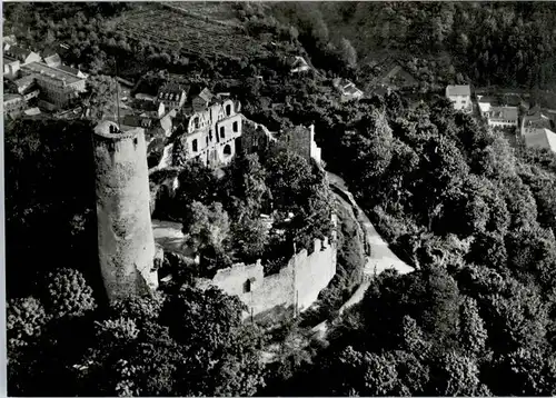 Weinheim Bergstrasse Fliegeraufnahme Burgruine Windeck *