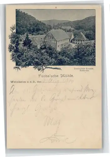 Weinheim Bergstrasse Fuchs´sche Muehle x