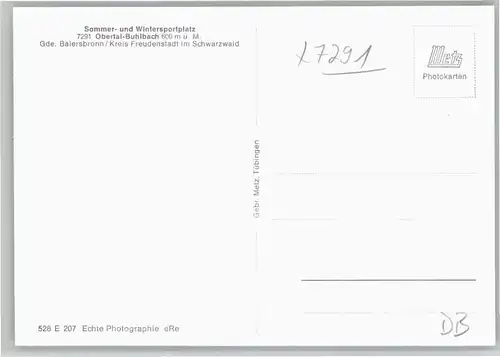 Buhlbach Obertal Buhlbach  * / Baiersbronn /Freudenstadt LKR