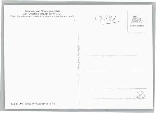 Buhlbach Obertal Buhlbach  * / Baiersbronn /Freudenstadt LKR