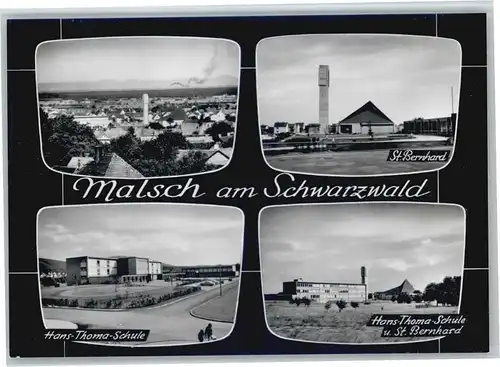 Malsch Karlsruhe Malsch St Bernhard Hans Thoma Schule  * / Malsch /Karlsruhe LKR