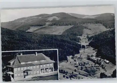 Hundsbach Forbach Fliegeraufnahme Gasthaus Pension zur schoenen Aussicht *