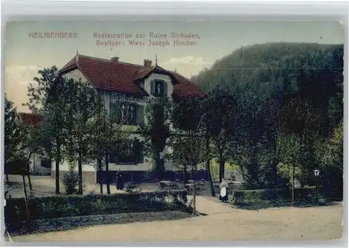 Heiligenberg Elsass Restauration zur Ruine Girbaden / Heiligenberg /Arrond. de Molsheim